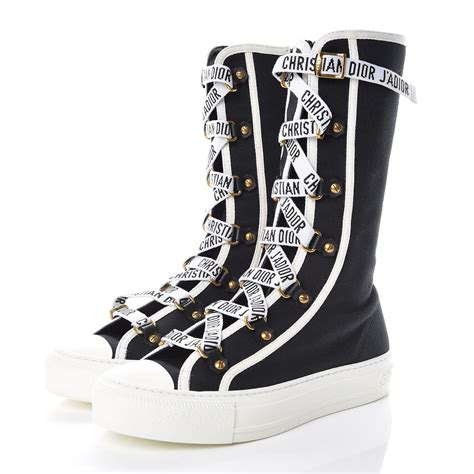 dior canvas boots